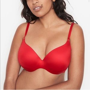 Victorias Secret 34DDD Red Incredible Lined Perfect Coverage Bra